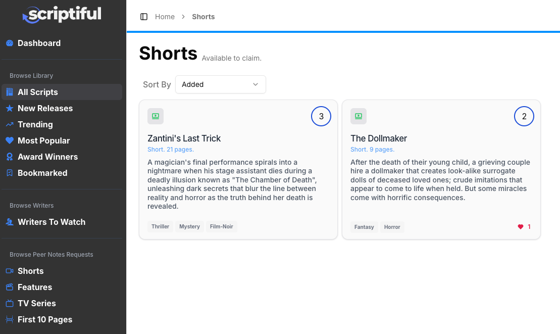 Browse Available Notes